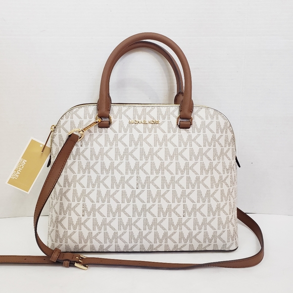 Michael Kors Handbags - NWT Michael Kors Cindy Large Dome Satchel Bag